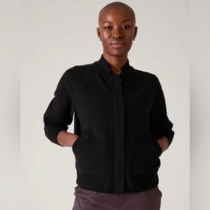 Black Bomber Jacket Athleta XL